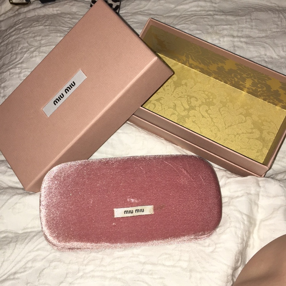 Miu Miu glasses case and box